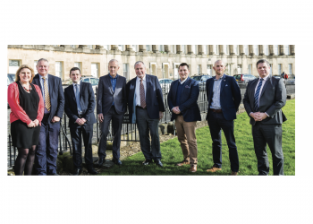 From Left, Emma Fletcher, Paul Avis, Stephen Briggs, John Greenwood, Simon Derby, Luke Prankard, David Shearman and Daniel Lamb