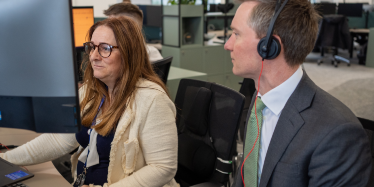 Torsten Bell (pictured right) at the People's Partnership HQ