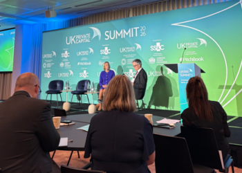 Hannah Gurga of the ABI speaks at the UK Private Capital Conference
